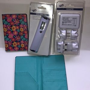 passport holder 2 passport holders  USB adapter  Digital luggage scale